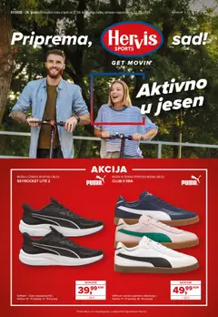 Pregled letka Katalog trgovine Hervis vrijedi od 17.09.2025