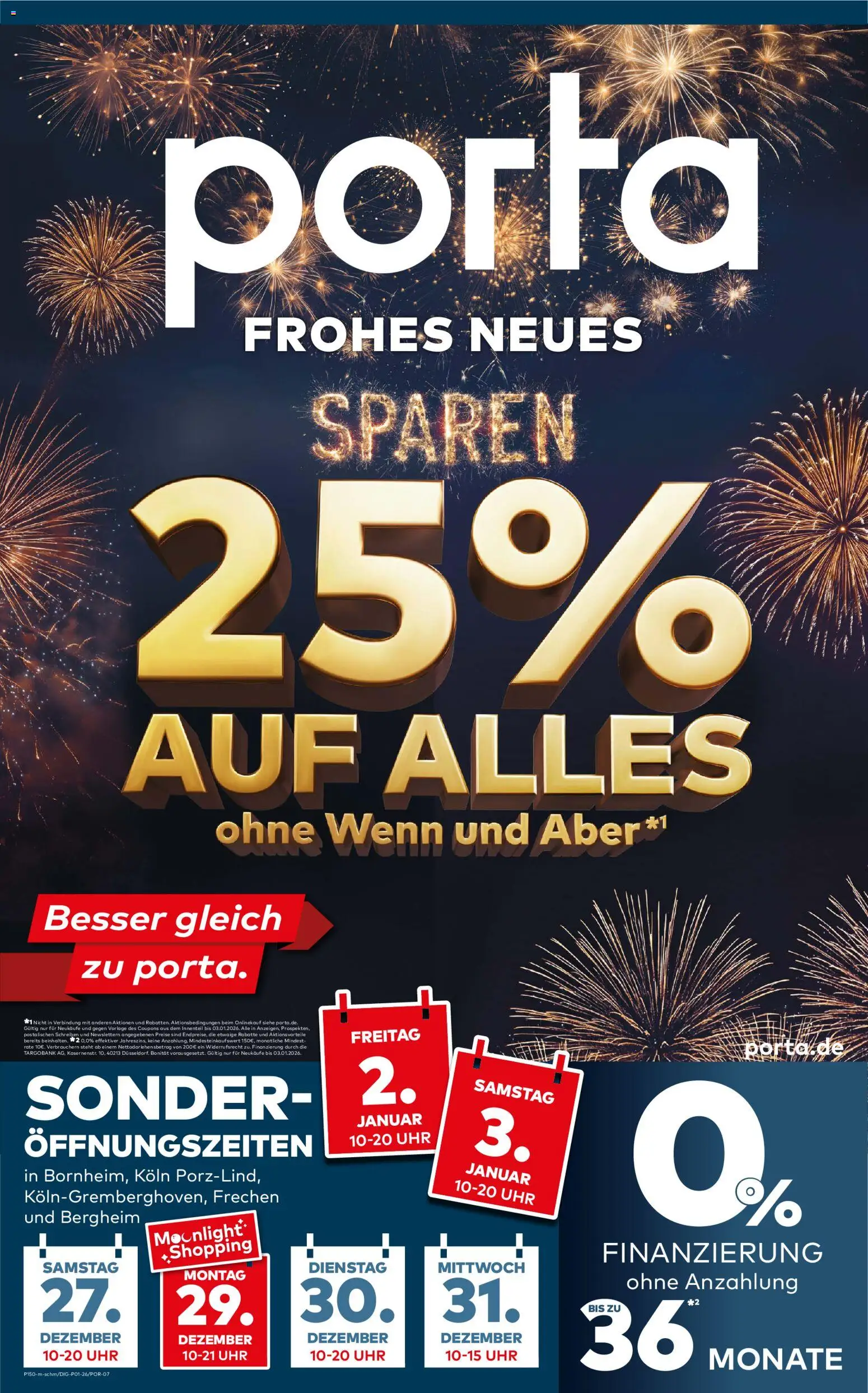 Vorschau von dem Prospekt des Geschäftes Porta!, gültig ab dem 26.12.2025 - Uhr