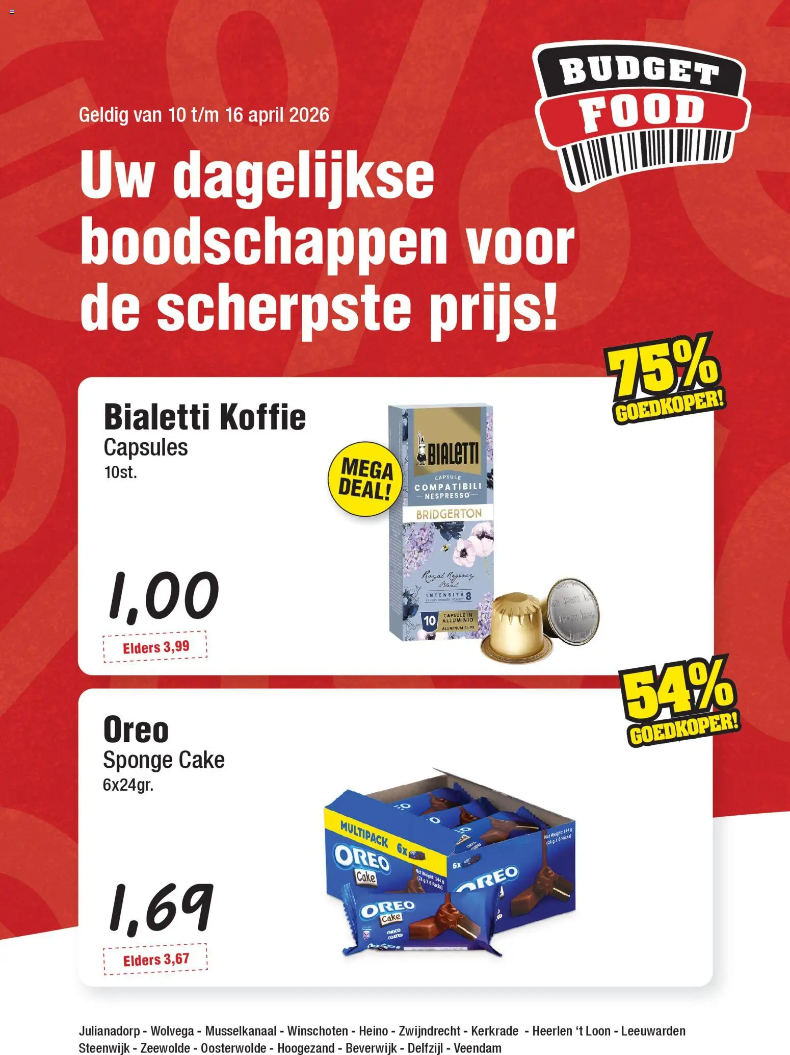 Voorbeeld van Budget Food folder van winkel Budget Food geldig vanaf 10-04-2026