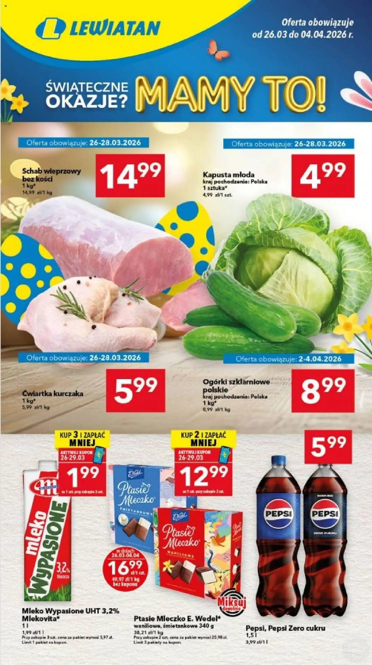 Pogląd gazetki "Lewiatan gazetka - Legnica" ze sklepu Lewiatan ważnej od 26.03.2026