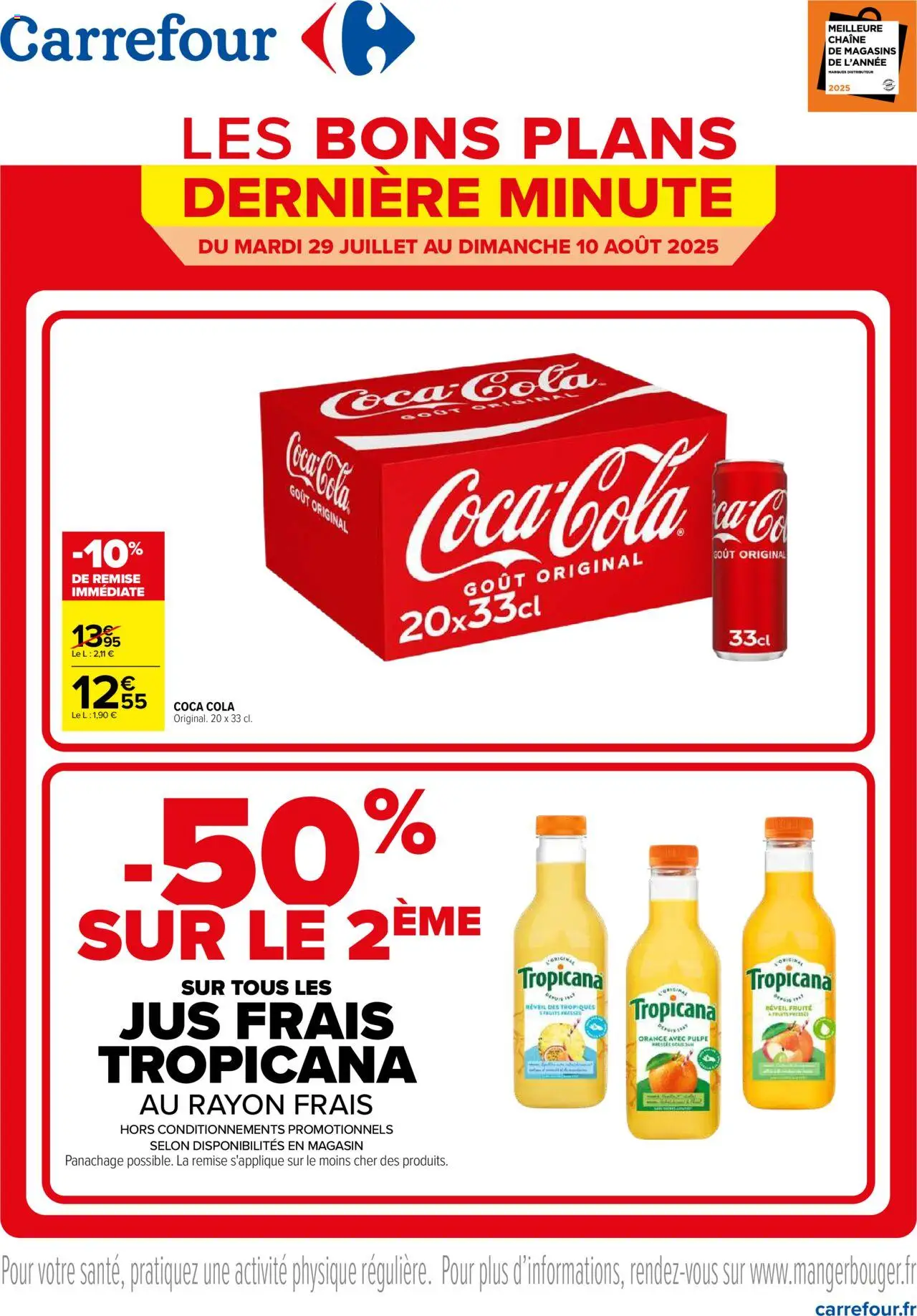 Catalogue Les bons plans de dernière minute de la boutique Carrefour valable du 29/07/2025 - Page numéro 1