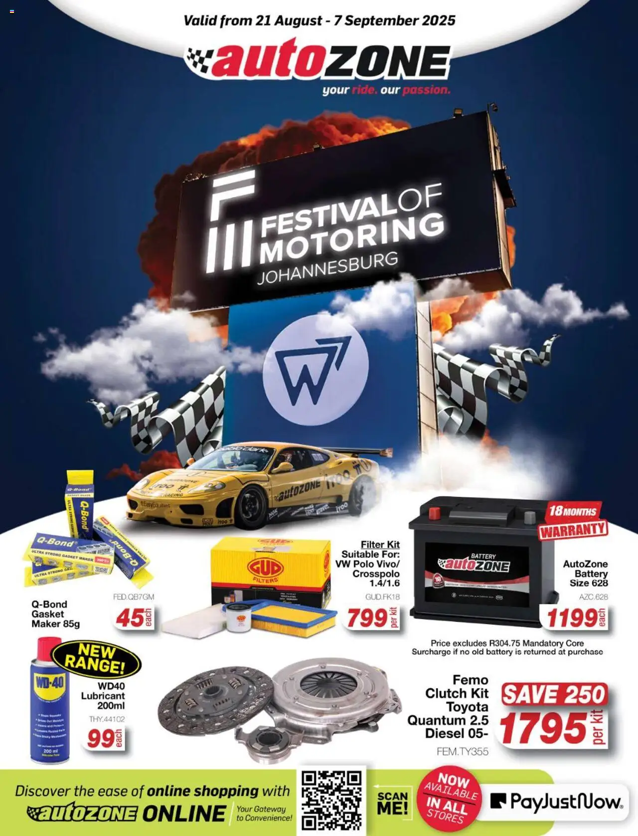 AutoZone Specials from 21/08 - 07/09/2025 > Promotions