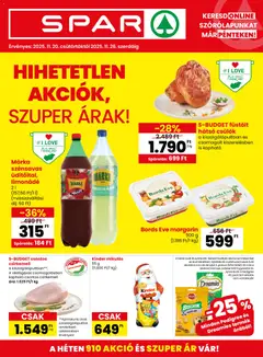 Spar - Black Friday megtekintése, amely érvényes 2025.11.20.-től