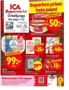 Förhandsgranska reklamblad Örkelljunga från butik ICA Supermarket gäller från 08/12/2025