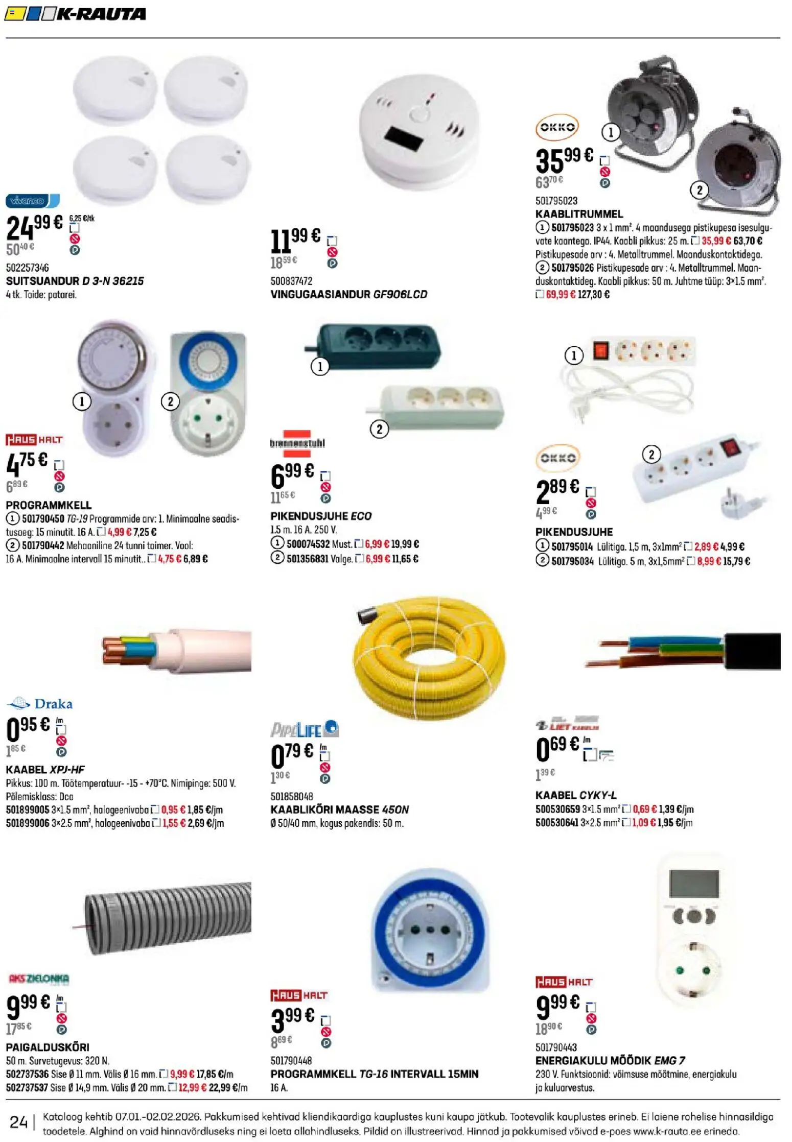 K-Rauta kliendilehe eelvaade alates 2026.01.07
