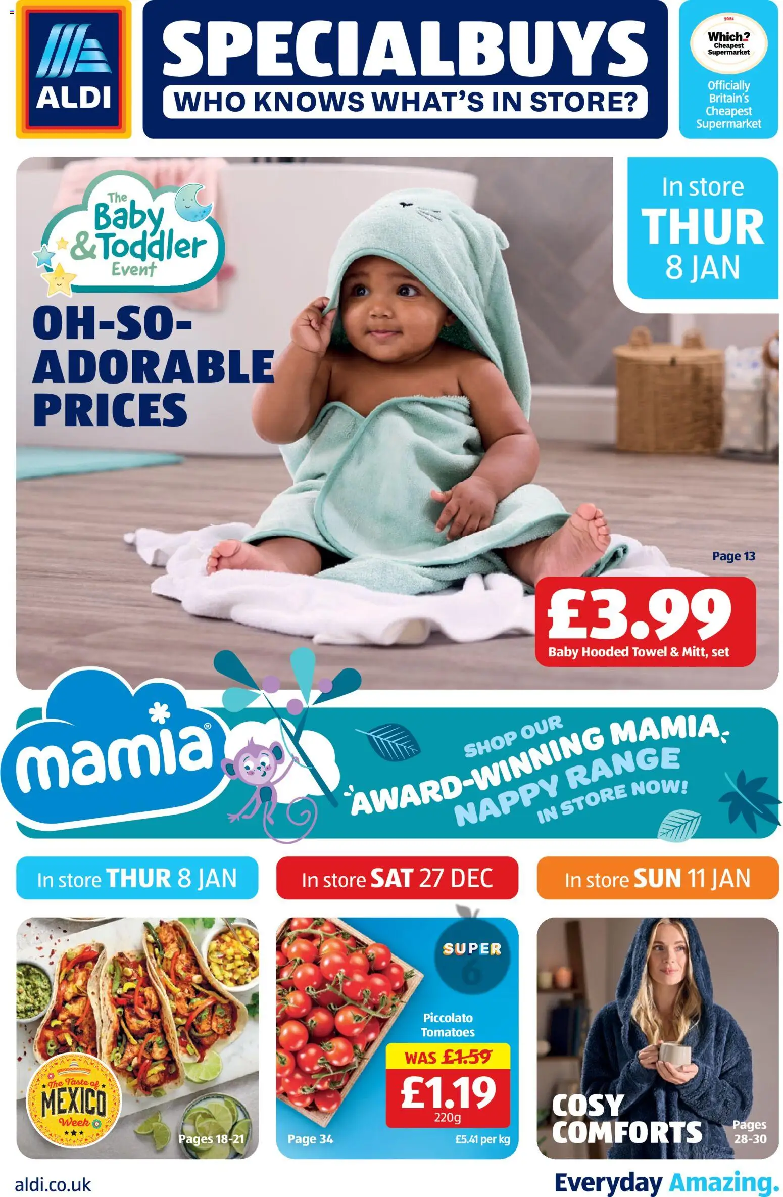 Preview of Aldi Weekly offers UK Specialbuys valid from 08/01/2026