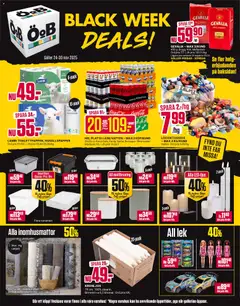 Förhandsgranska reklamblad Black Friday från butik ÖoB gäller från 24/11/2025