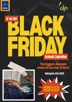 Vorschau der Angebote: Hofer Black Friday gültig ab 28.11.2025