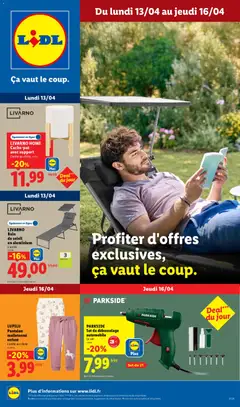 Prévisualisation de LIDL catalogue les bonnes affaires de la semaine du magasin LIDL formulaire valide 13/04/2026