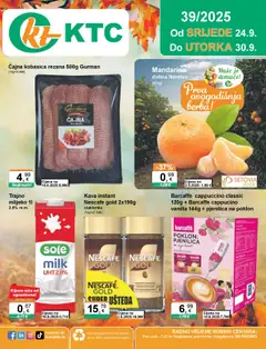 Pregled letka Katalog trgovine KTC vrijedi od 24.09.2025