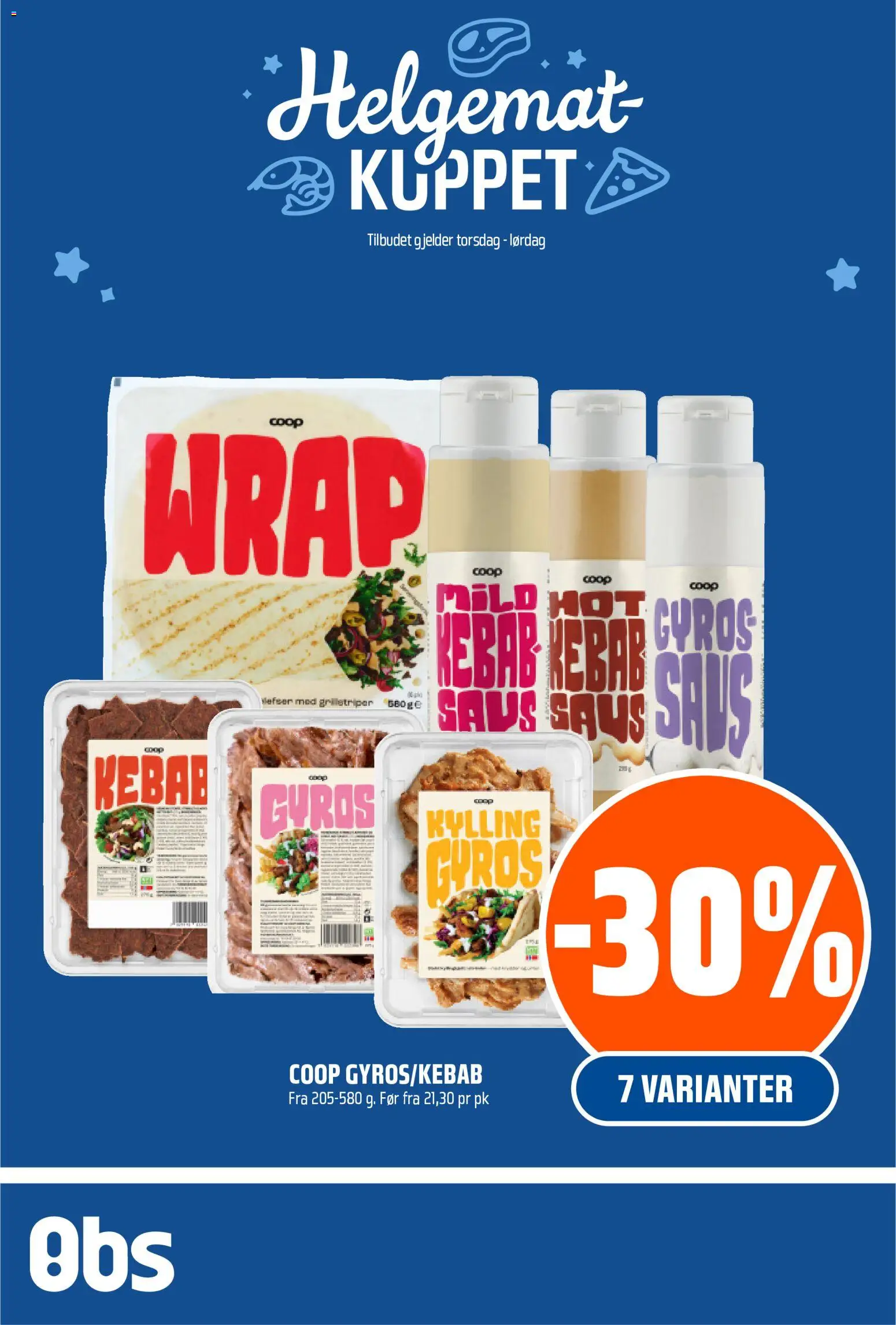 Forhåndsvis Helgemat Kuppet fra butikk Coop Obs gyldig fra 26/02/2026