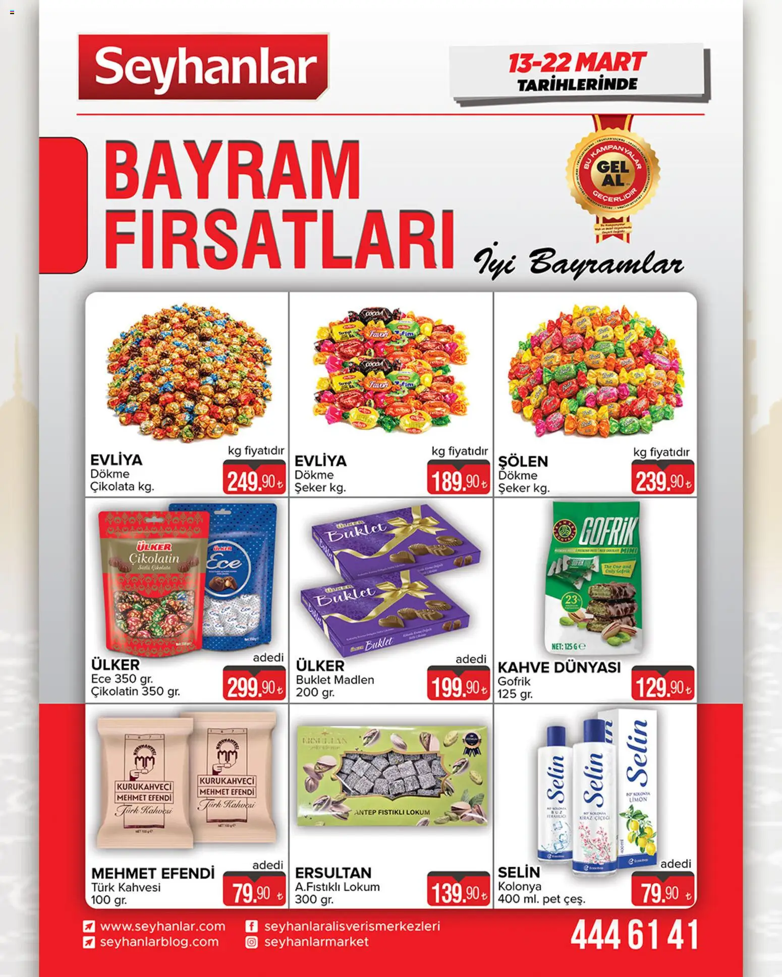 Seyhanlar Market Seyhanlar Market Katalog 13.03.2026 - Broşürünün önizlemesi