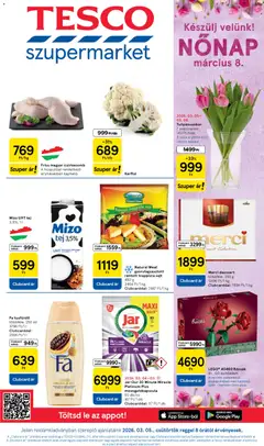 Tesco - Tesco Szupermarket akciós újság megtekintése, amely érvényes 2026.03.05.-től