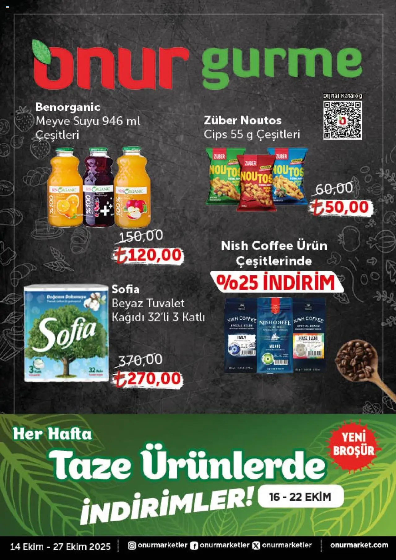 ONUR MARKET Katalog - Gurme (14 Ekim 2025) - Indirim, Broşür - Sayfa numarası 1