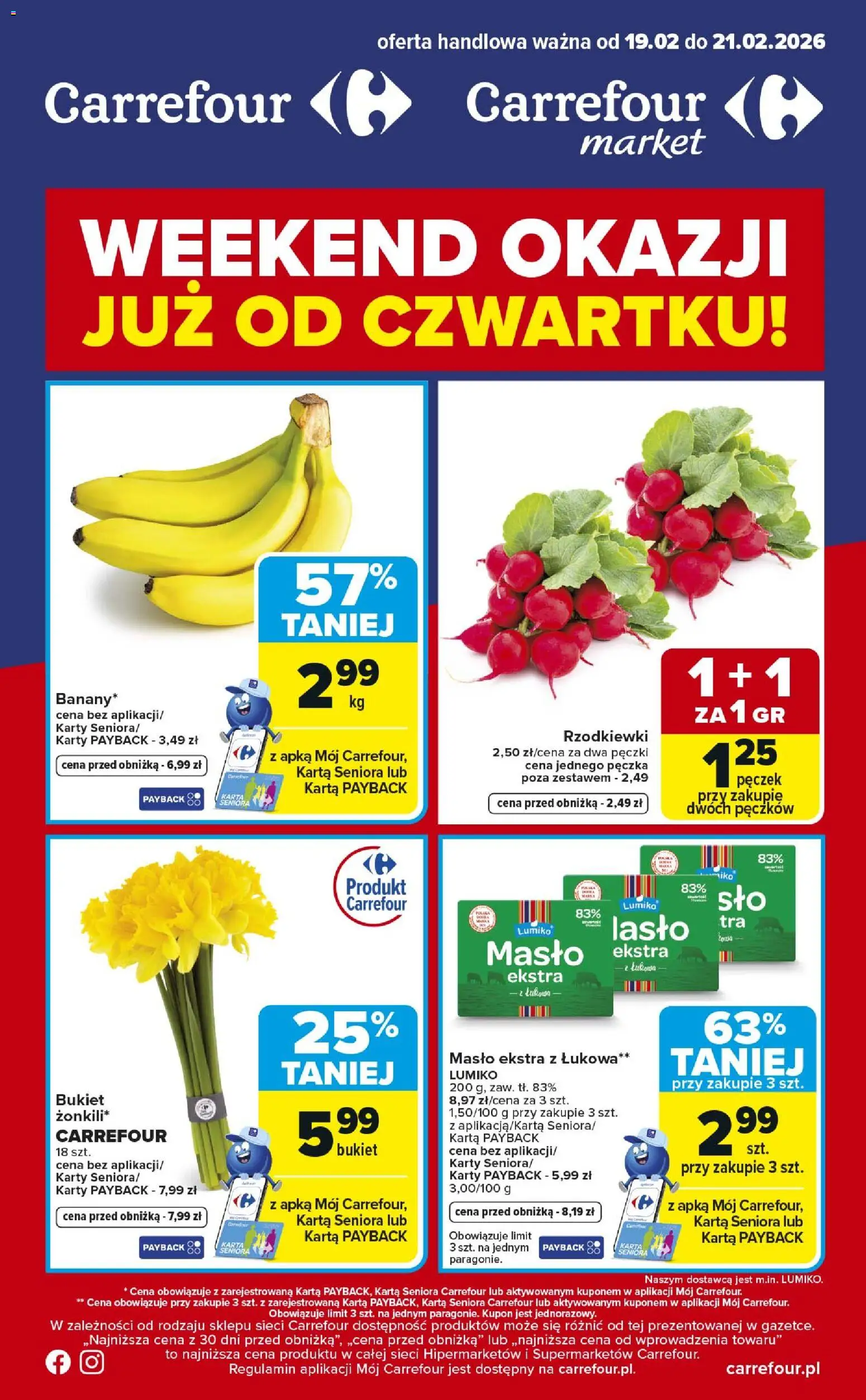 Pogląd gazetki "Weekend okazji" ze sklepu Carrefour ważnej od 19.02.2026