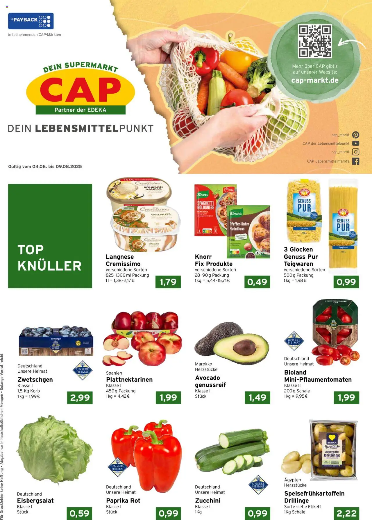 CAP Markt Prospekt (vom 04.08.2025 - 09.08.2025)