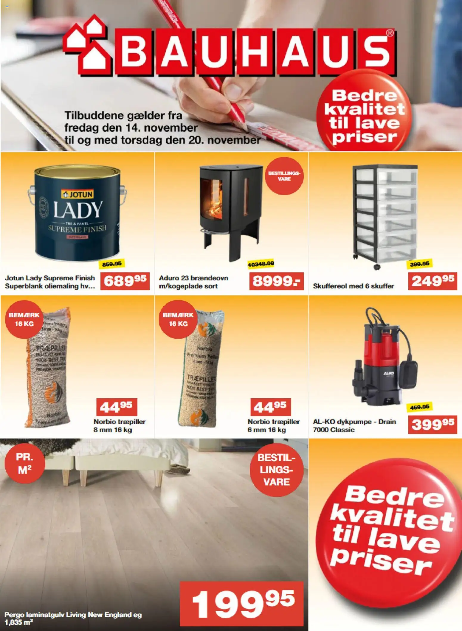 Eksempel på tilbudsavis Tilbudsavis fra butik Bauhaus gyldig fra 14/11/2025