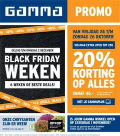 Voorbeeld van Folder van winkel GAMMA geldig vanaf 22/10/2025