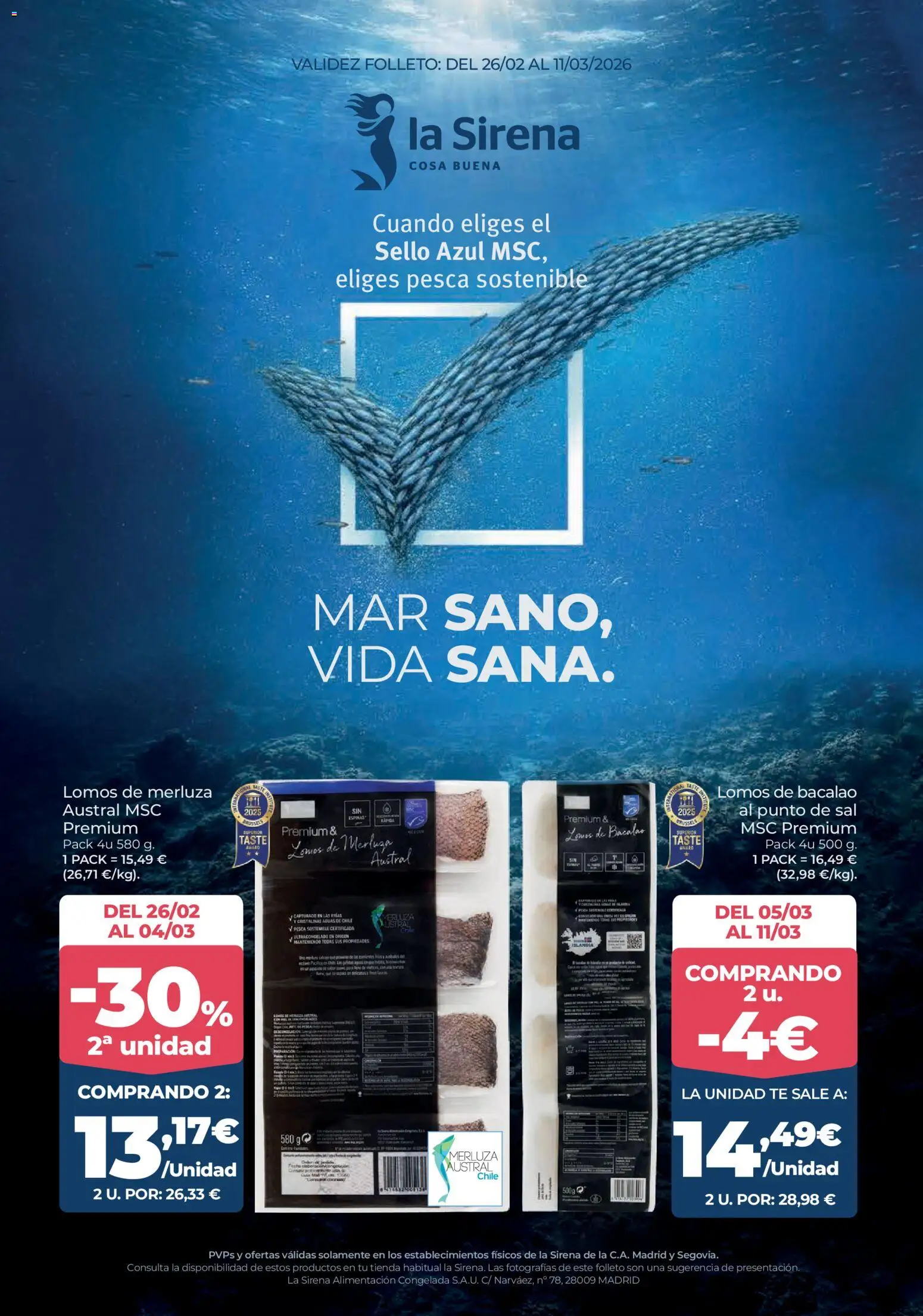 Vista previa del folleto de la tienda La Sirena válido desde el 26/02/2026 