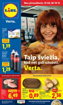 LIDL parduotuvės leidinio Leidinys galiojančio nuo 2025.10.06 peržiūra