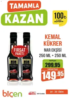 Biçen Market Tamamla Kazan 14.10.2025 - Broşürünün önizlemesi