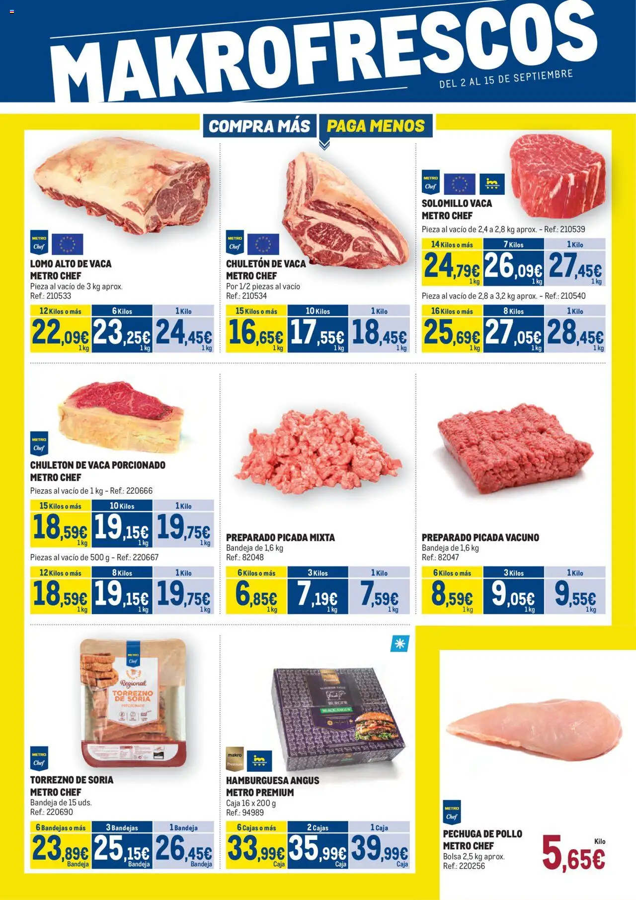 Makro Fresco Levante > 02/09 - 15/09/2025 > Ofertas