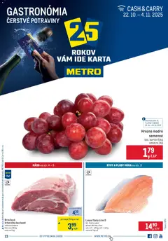 Náhľad Metro letáku platného od 22.10.2025