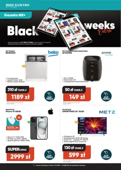 Pogląd gazetki "Black Friday" ze sklepu Max elektro ważnej od 17.11.2025