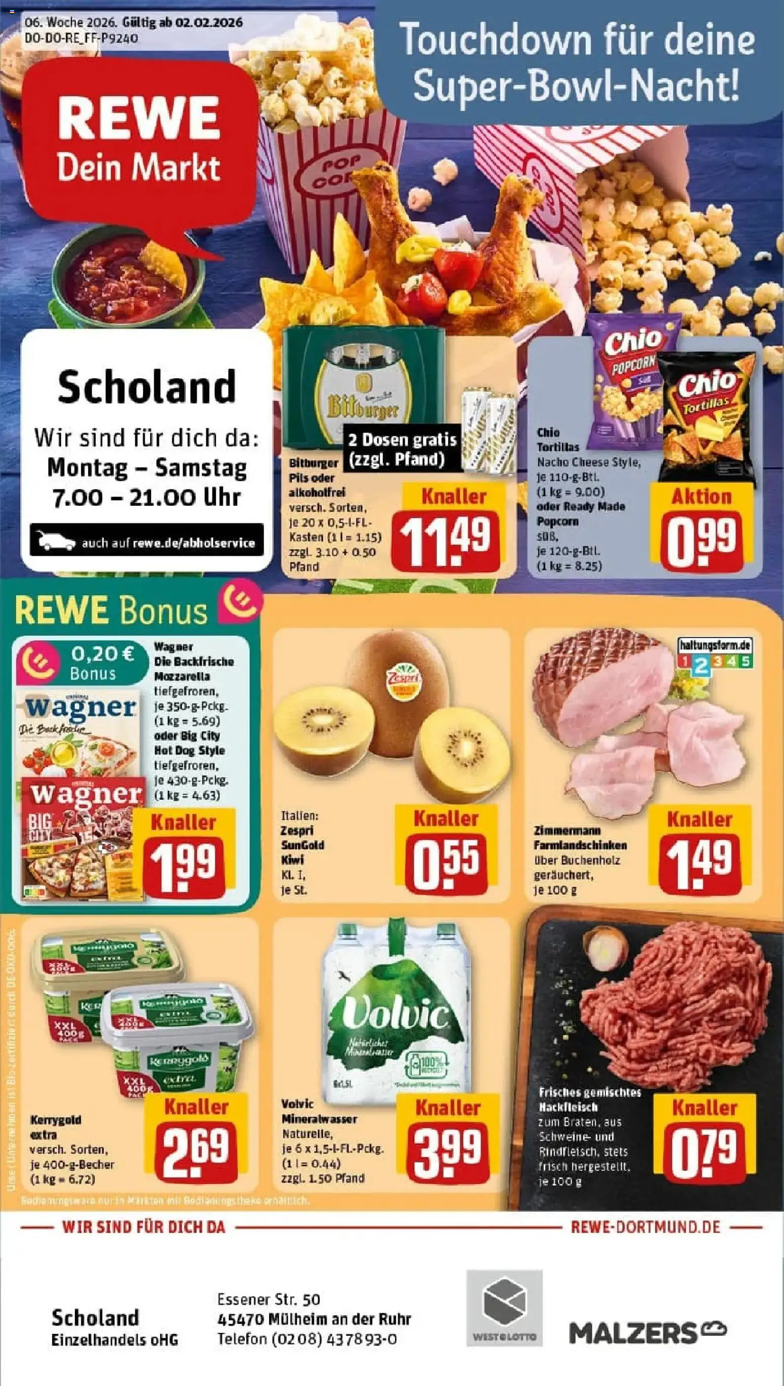 Vorschau von dem Prospekt des Geschäftes Rewe, gültig ab dem 02.02.2026
