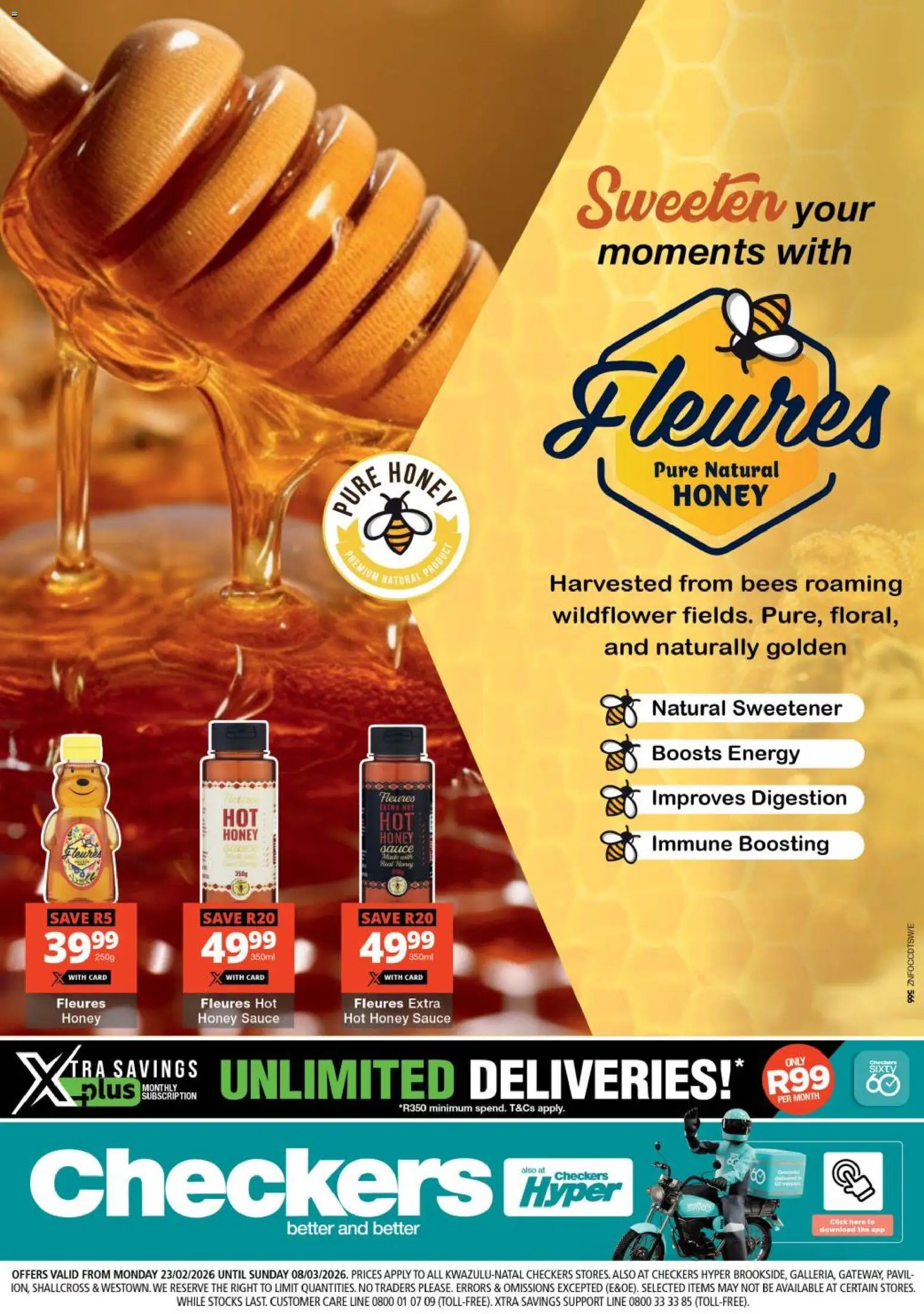 Preview of Checkers flyer valid from 23/02/2026 - Sauce, Sweetener