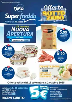 Anteprima dell'opuscolo Volantino Superfreddo - Latina dal negozio Decò valido da 12/09/2025