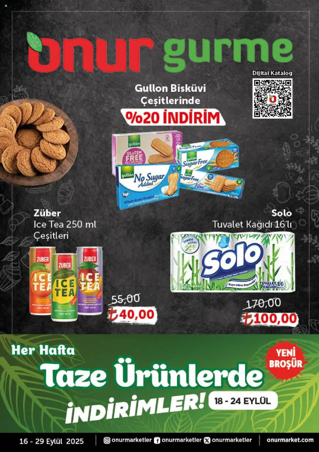 ONUR MARKET Katalog - Gurme (16 Eylül 2025) - Indirim, Broşür - Sayfa numarası 1