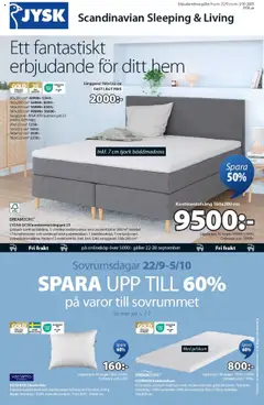 Förhandsgranska reklamblad Aktuella reklamblad JYSK från butik JYSK gäller från 22/09/2025