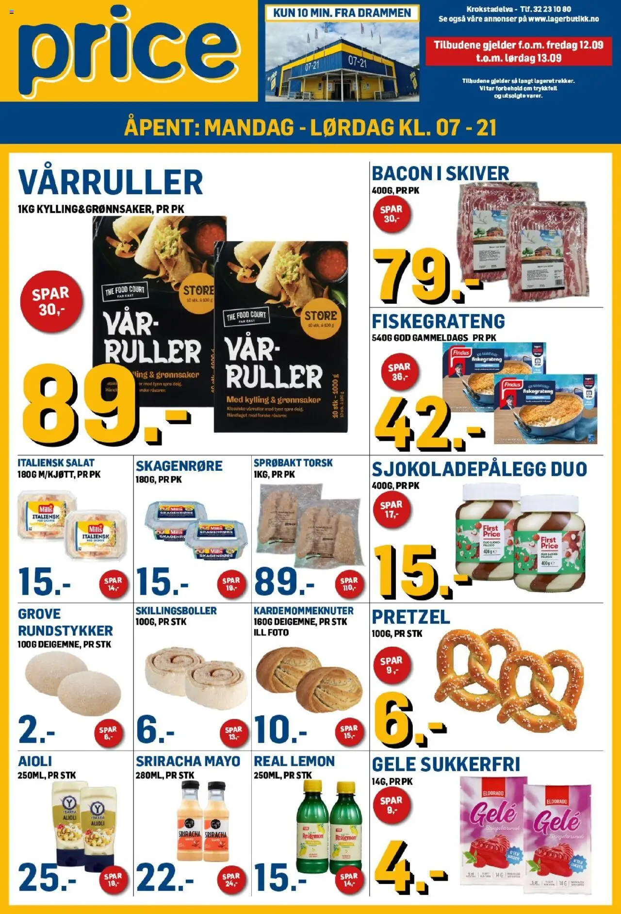 Kundeavis Price Lagerbutikk gyldig fra 12/09/2025 - Sidenummer 1