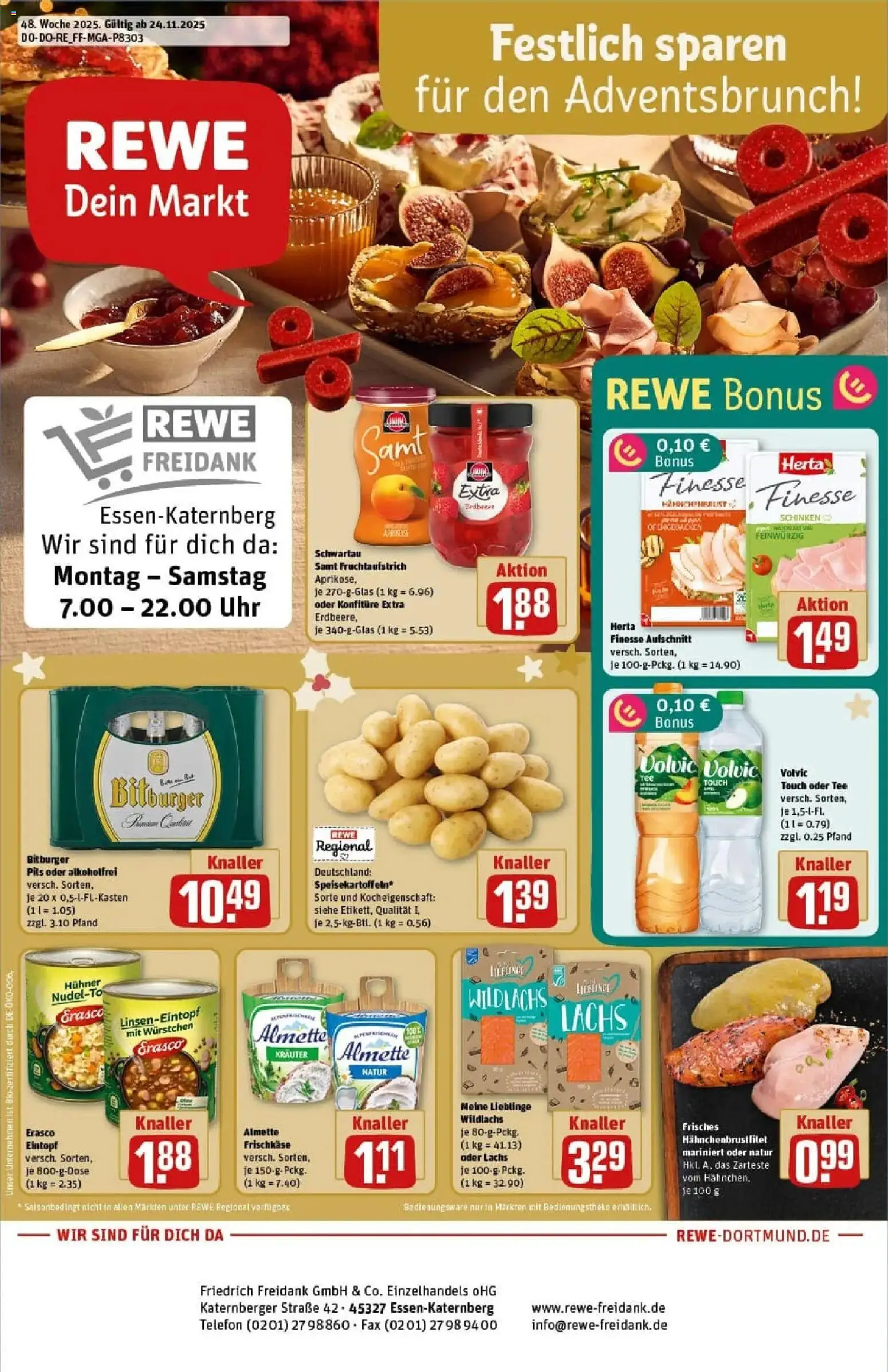 Vorschau von dem Prospekt des Geschäftes Rewe, gültig ab dem 24.11.2025
