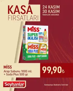 Seyhanlar Market Kasa Fırsatları 24.11.2025 - Broşürünün önizlemesi | Strana: 3