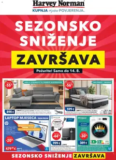 Pregled letka Katalog trgovine Harvey Norman vrijedi od 31.07.2025