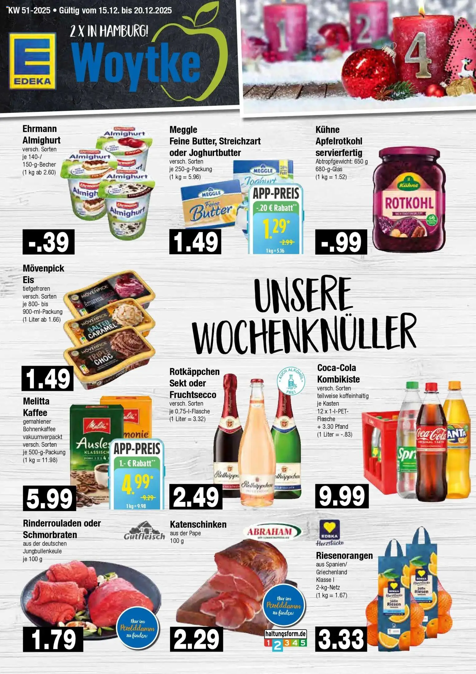 Vorschau von dem Prospekt des Geschäftes Edeka, gültig ab dem 15.12.2025