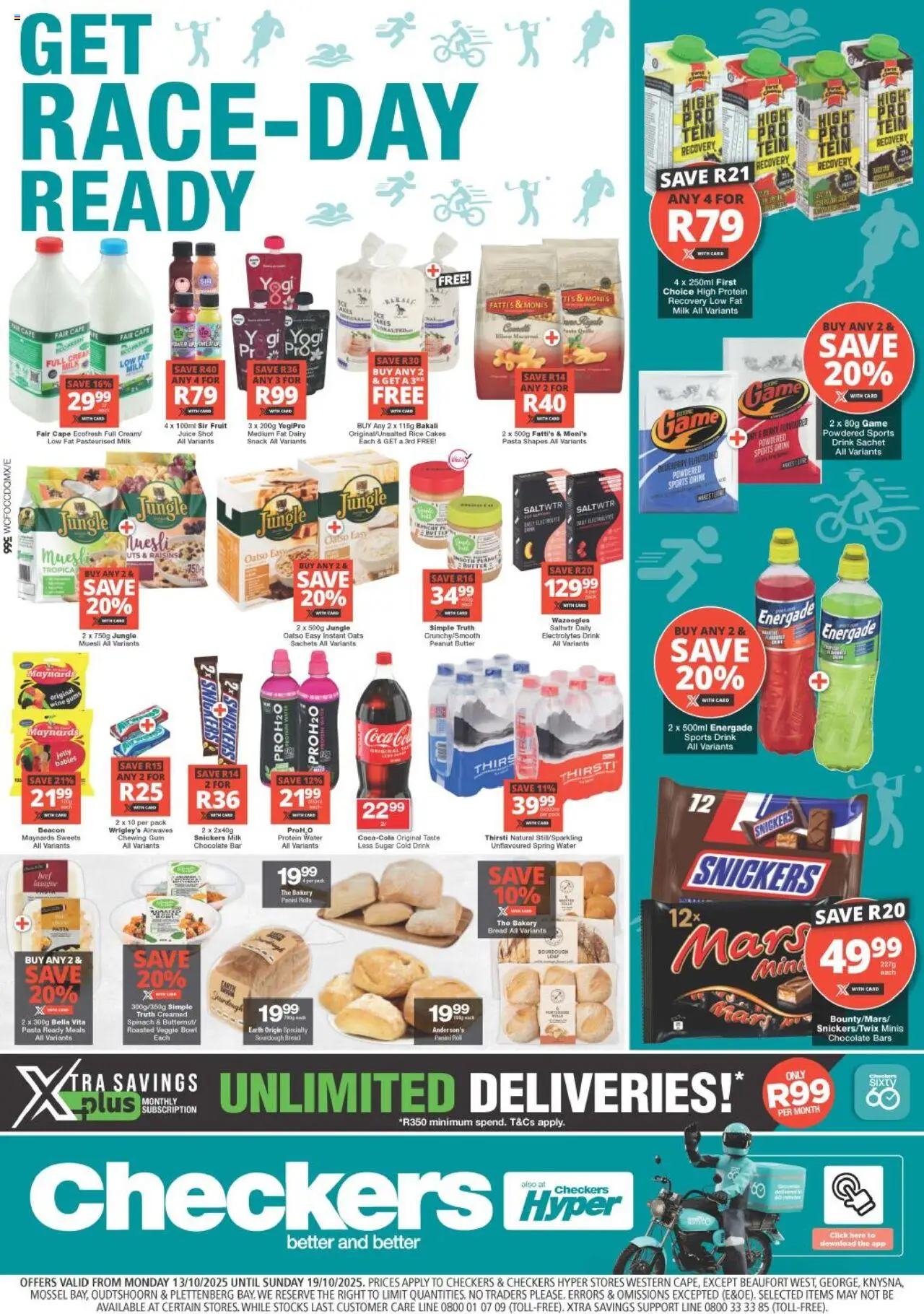 Checkers Western Cape - Race Day Ready Promotion 13/10 - 19/10/2025 >> Catalogue