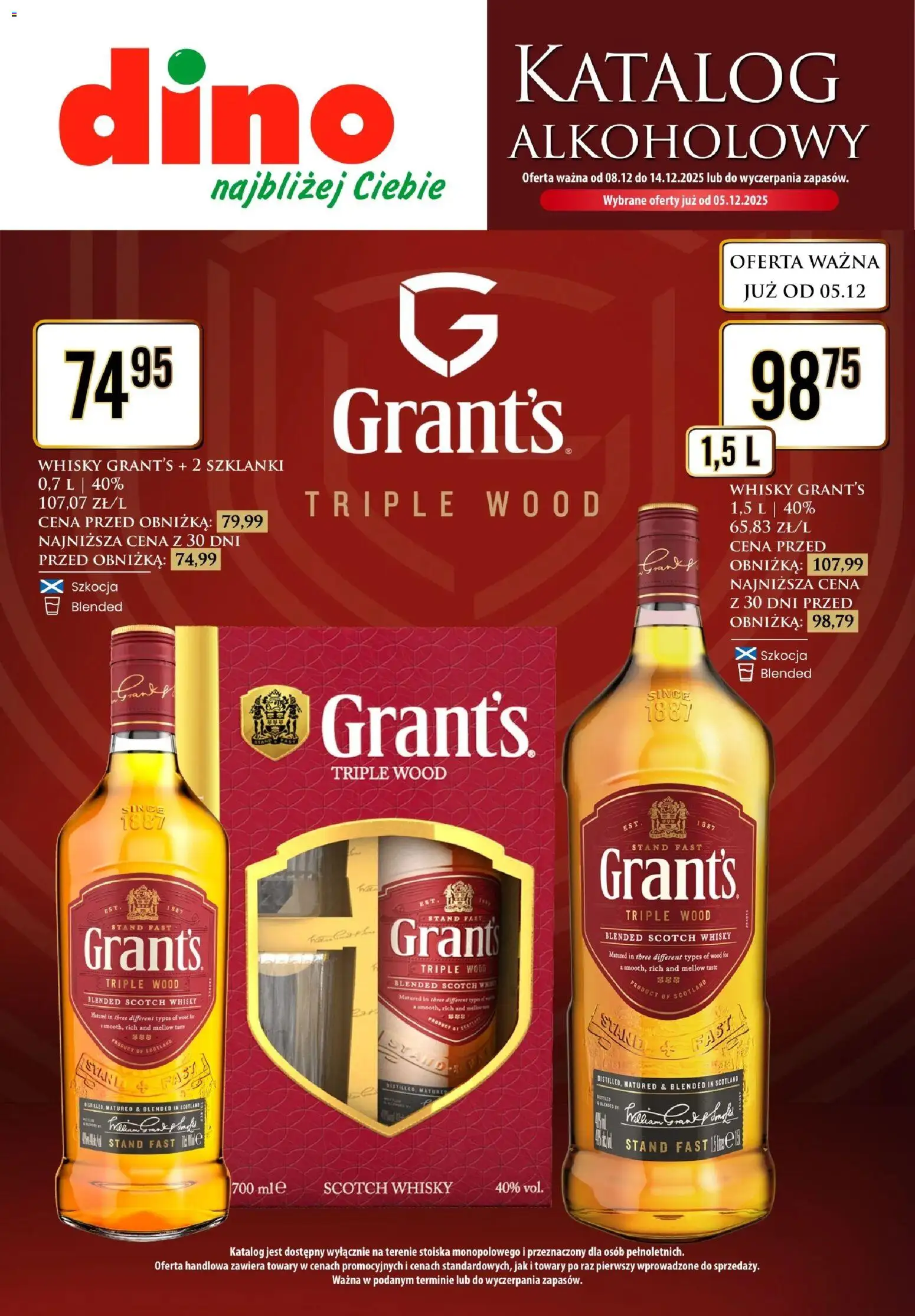 Pogląd gazetki "Gazetka alkoholowa" ze sklepu Dino ważnej od 05.12.2025