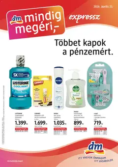 DM Drogerie Markt - DM Drogerie Markt akciós újság megtekintése, amely érvényes 2026.04.23.-től