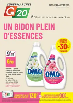 Prévisualisation de Catalogue du magasin G20 Supermarchés formulaire valide 14/01/2026