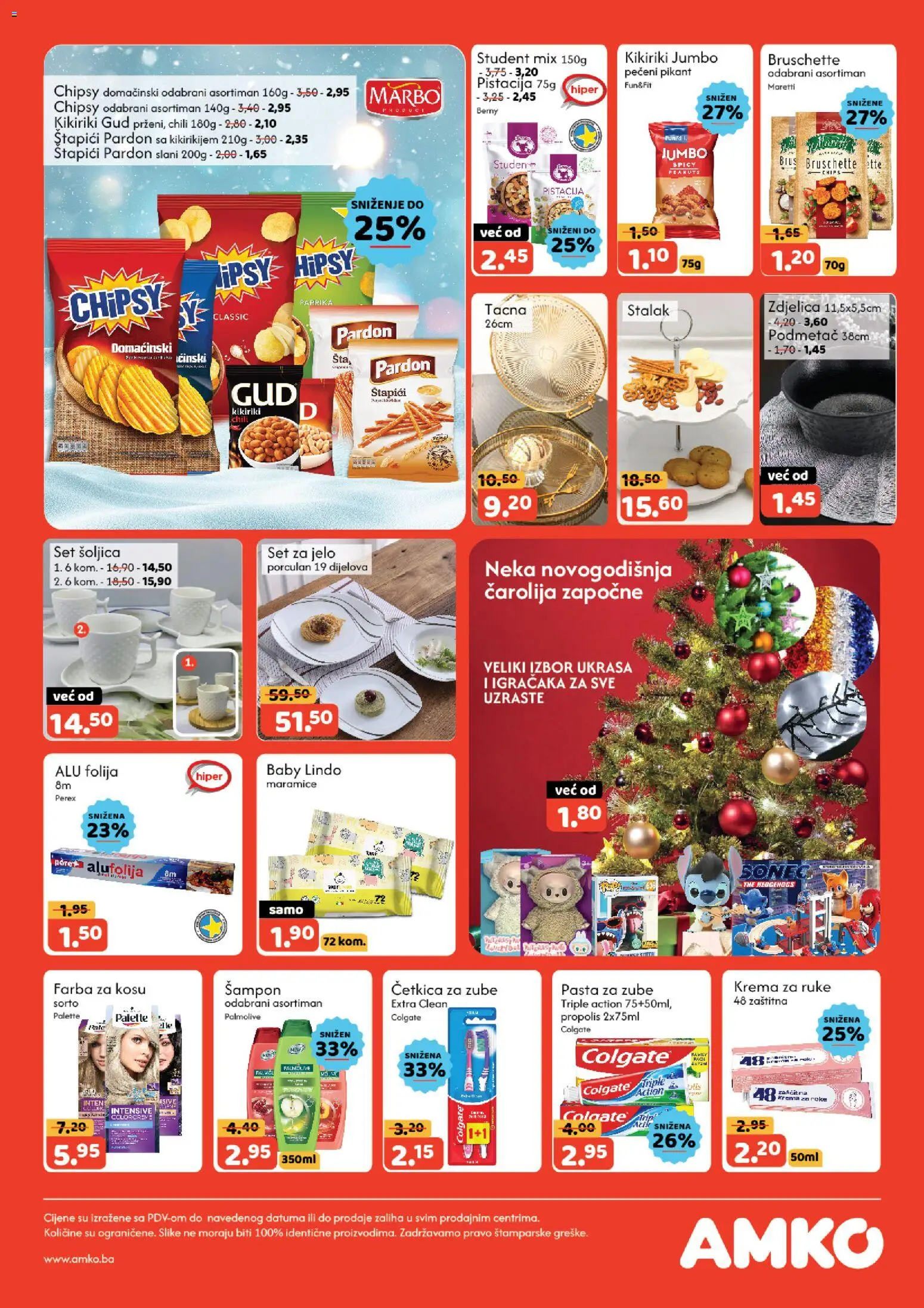 Pregled letka Katalog trgovine AMKO vrijedi od 2025.12.04