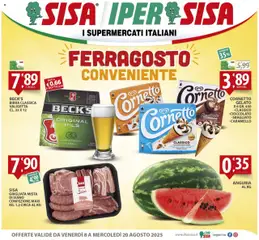 Anteprima dell'opuscolo Volantino Iper dal negozio SISA valido da 08/08/2025