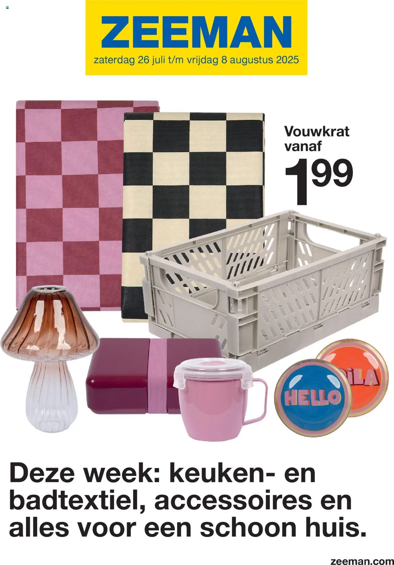 Zeeman shop Folder geldig vanaf 26-07-2025 - Paginanummer 1
