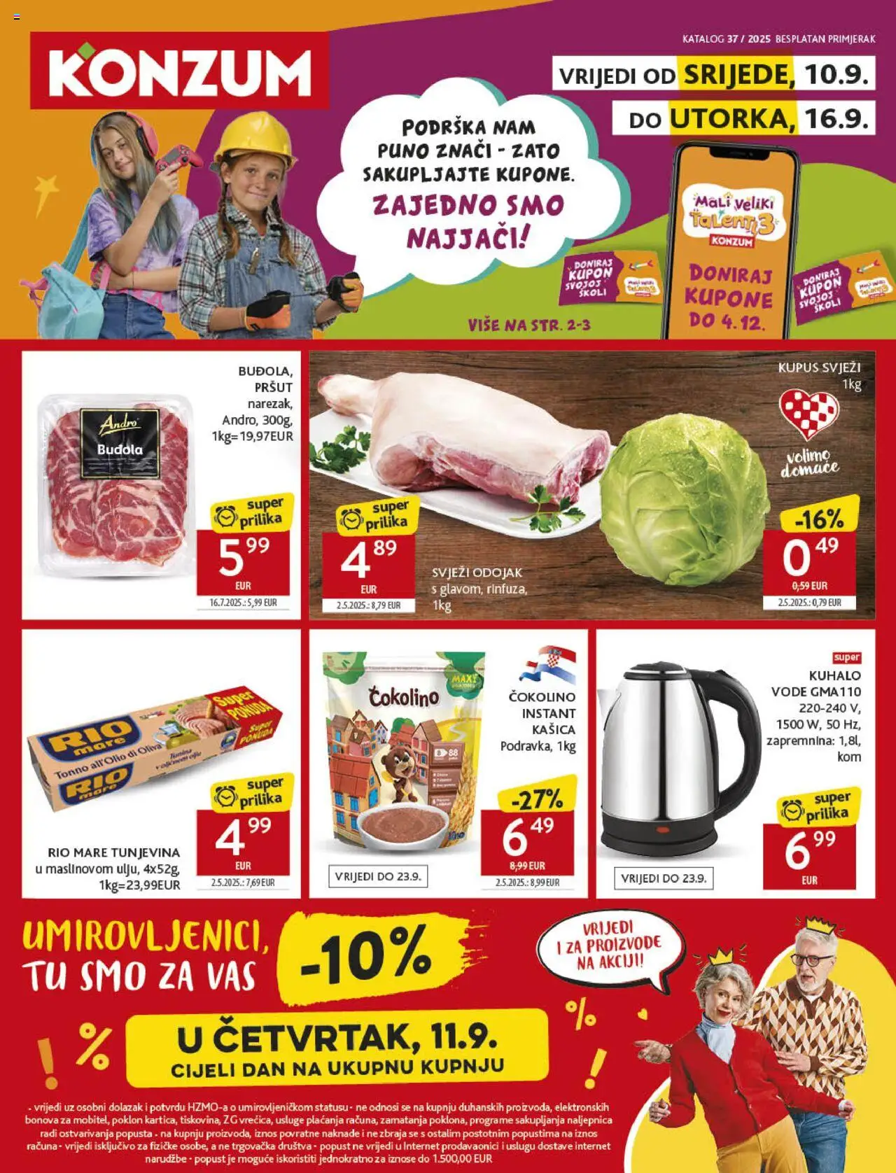 Konzum HR aktuális szórólap, érvényes 2025.09.10.-től - 1 oldal
