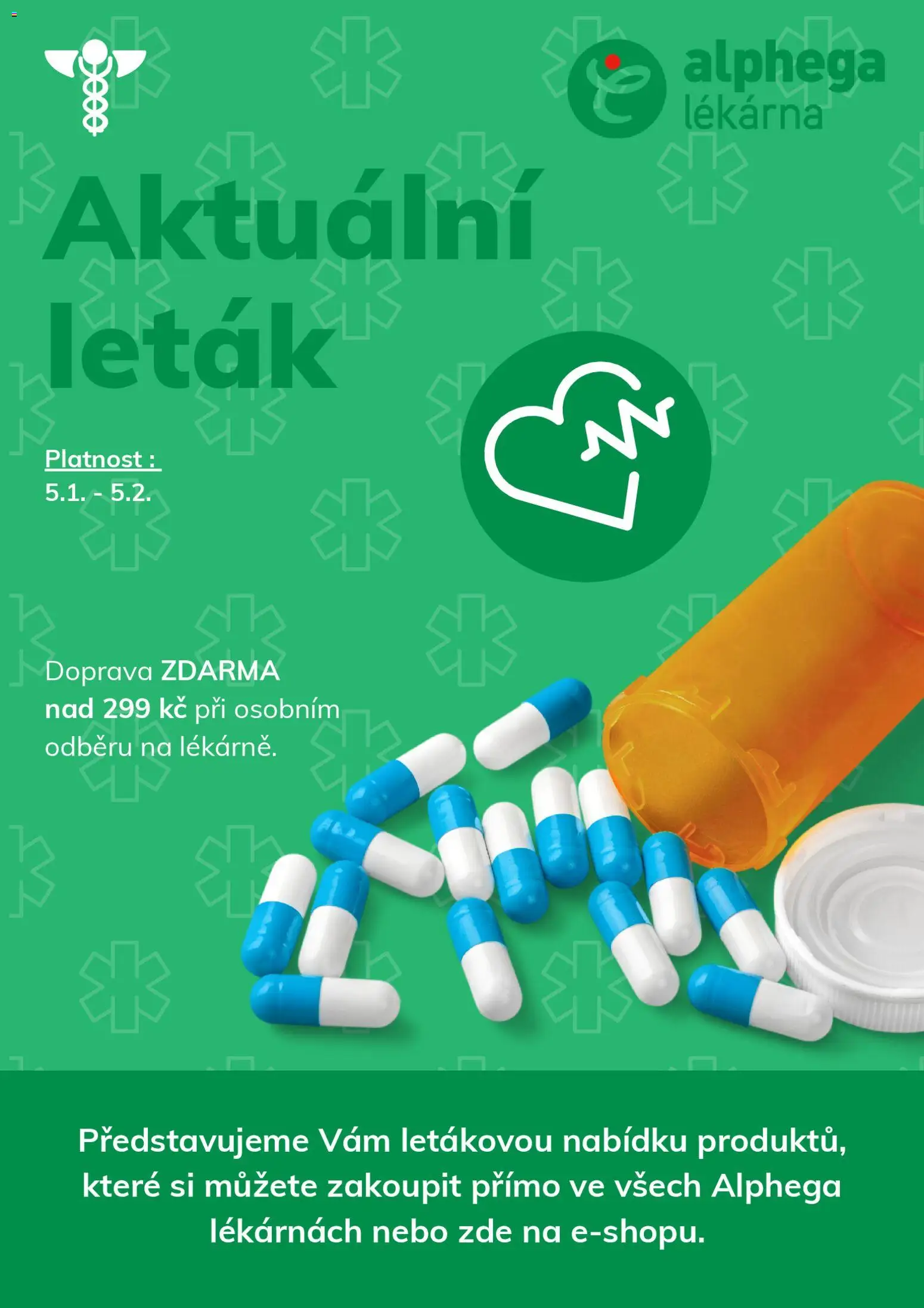 Náhled nabídky: Alphega lékárna Leták platný od 05.01.2026