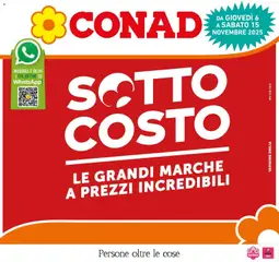 Anteprima dell'opuscolo Sottocosto dal negozio Conad valido da 05/11/2025