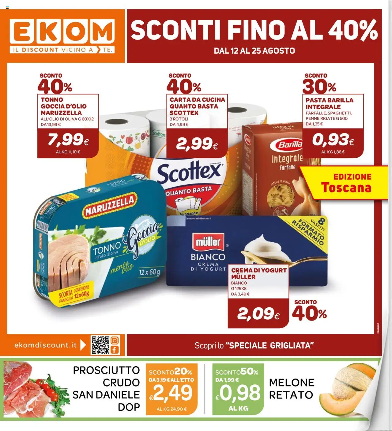 Volantino Ekom valido da 12/08/2025 numero di pagina 1