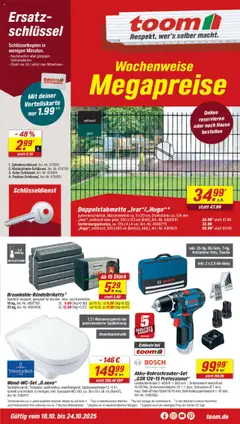 Vorschau von dem Prospekt des Geschäftes Toom Baumarkt, gültig ab dem 18.10.2025